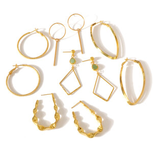 Stylish Versatile Minimalist Dainty Earrings in Geometric Shapes and Designs