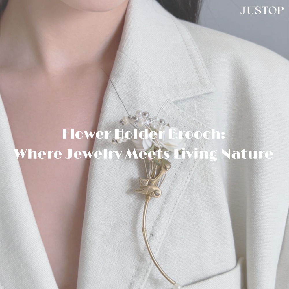 Hexingsheng Jewelry | Flower Holder Brooch: Where Jewelry Meets Living Nature