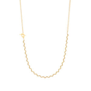 Modern Layered Chain Necklace Collection with OT Toggle Clasp